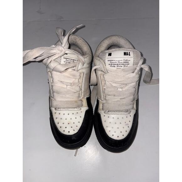 Amiri MA-1 shoes size 9 mens low top white black authentic - Picture 1 of 7